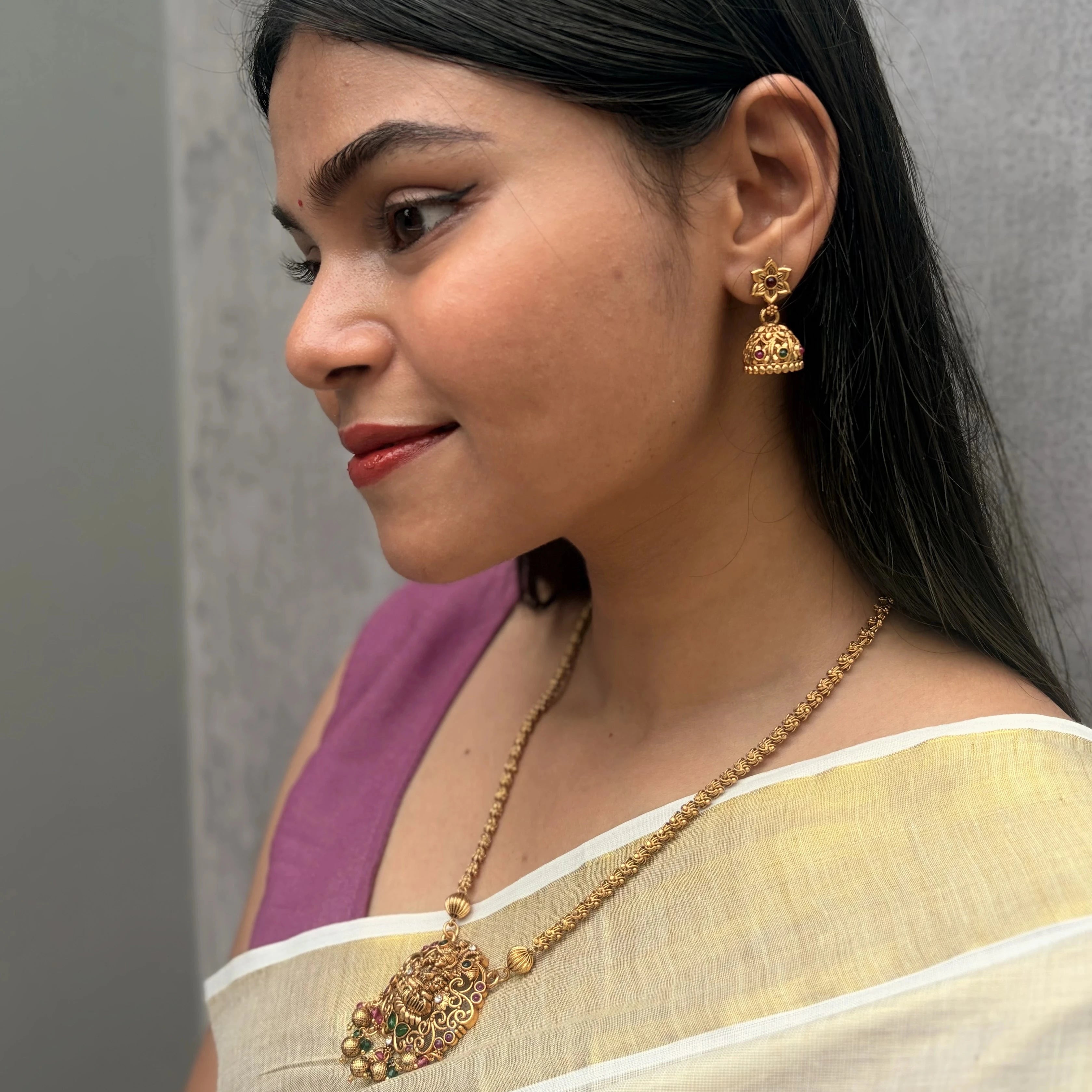Antique Lakshmi Long Haram Set