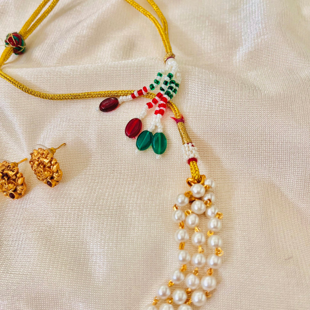 Lakshmi Grace Pearl Necklace Set