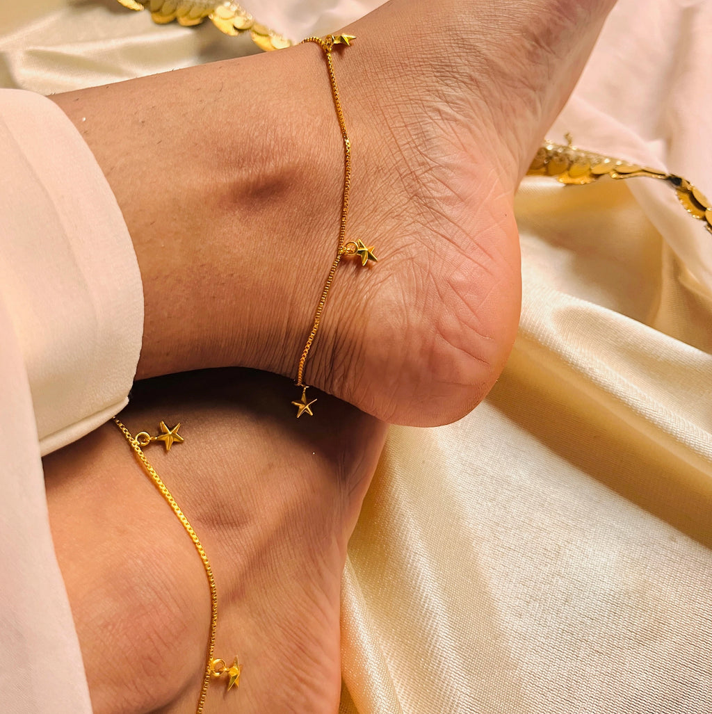 Twinkle stars anklet