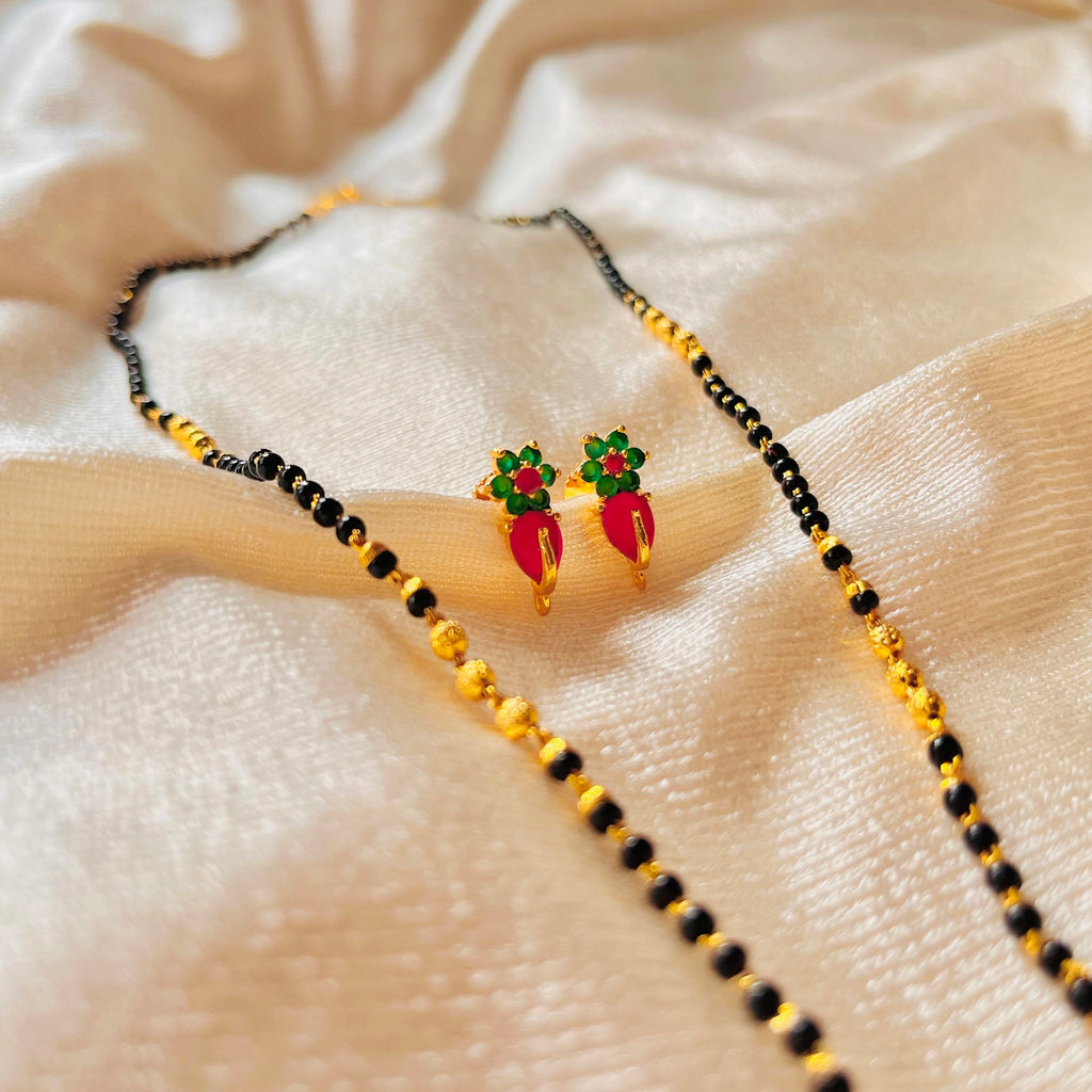 Mangalsutra floral set