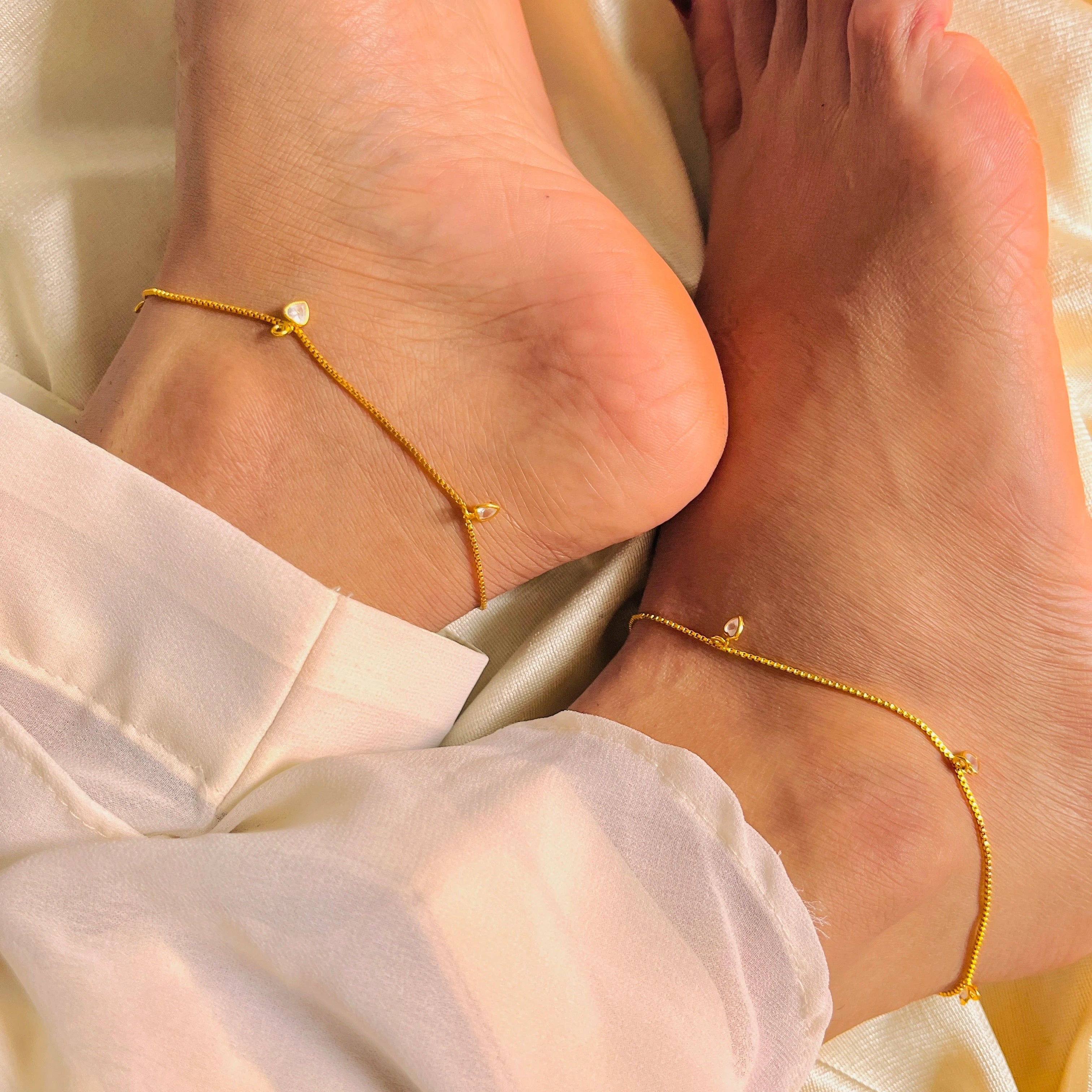 Little Heart charm Anklet