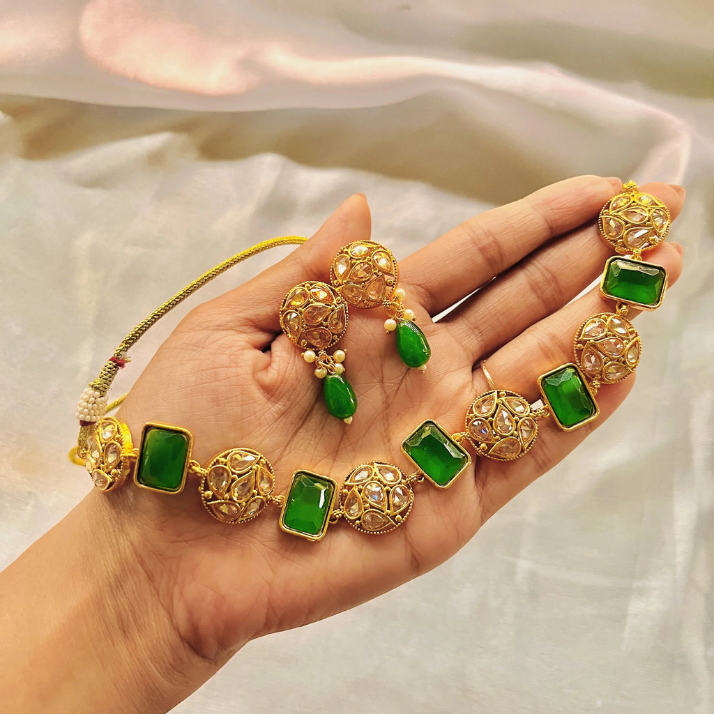 Emerald Rajkumari Set