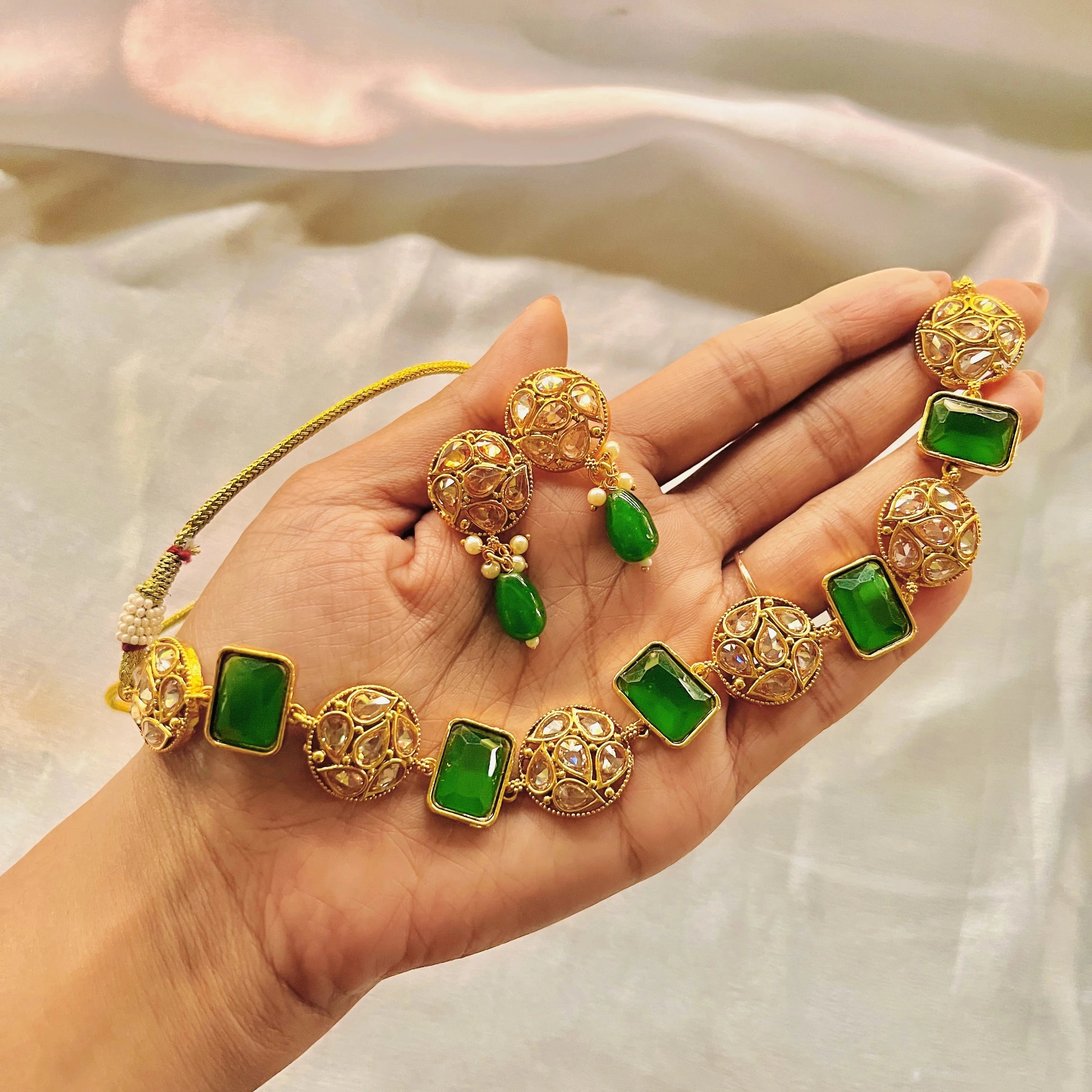 Emerald Rajkumari Set