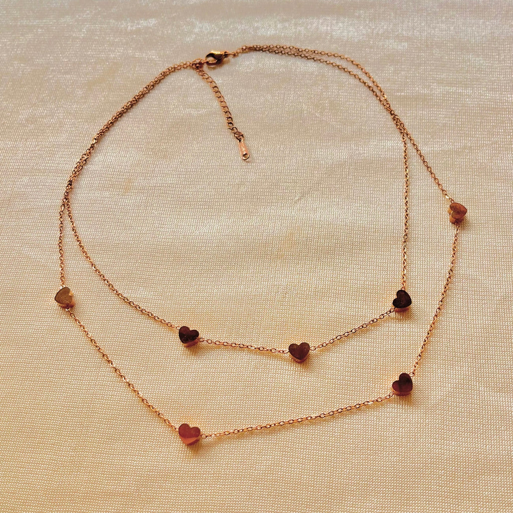 Layered Love Charm Necklace