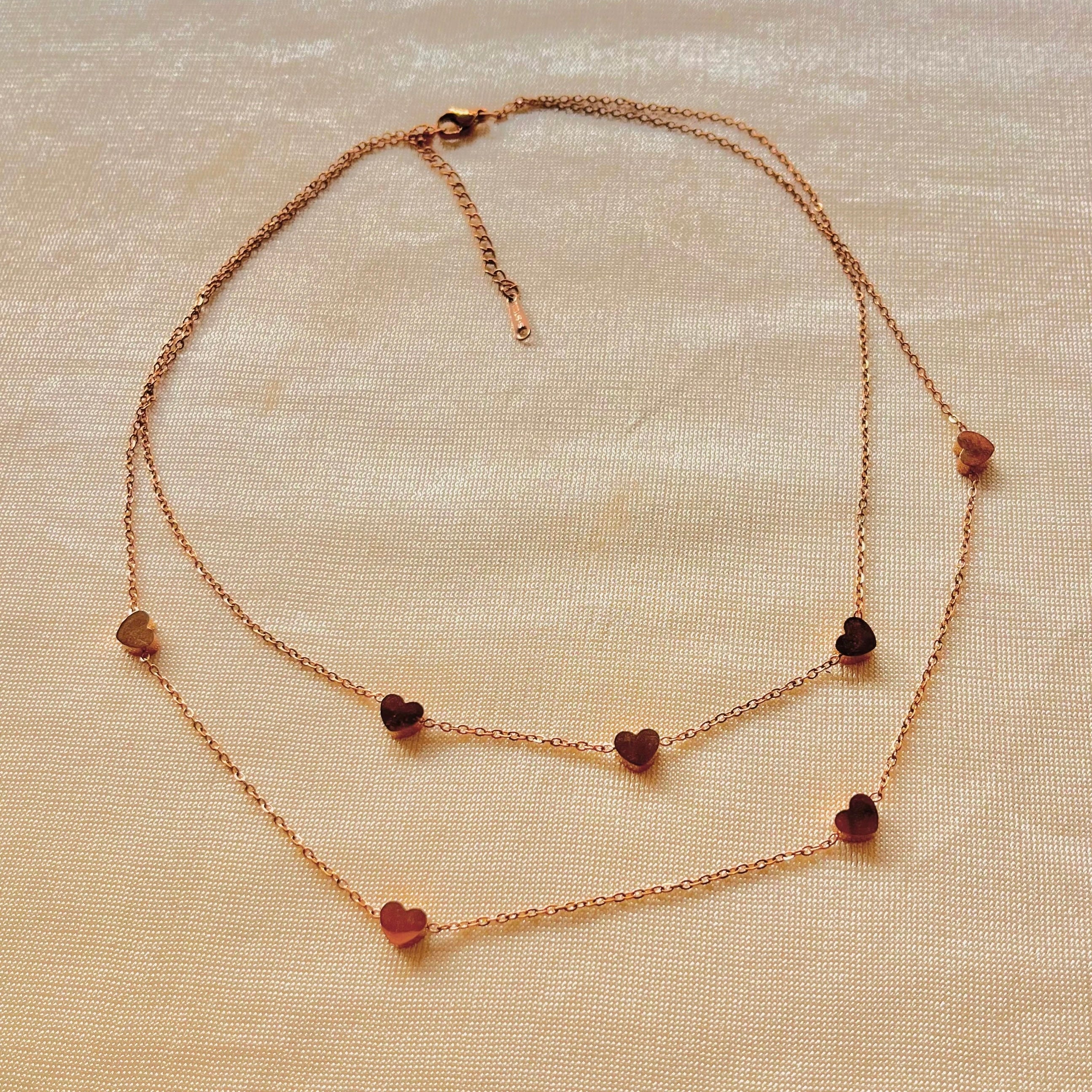 Layered Love Charm Necklace