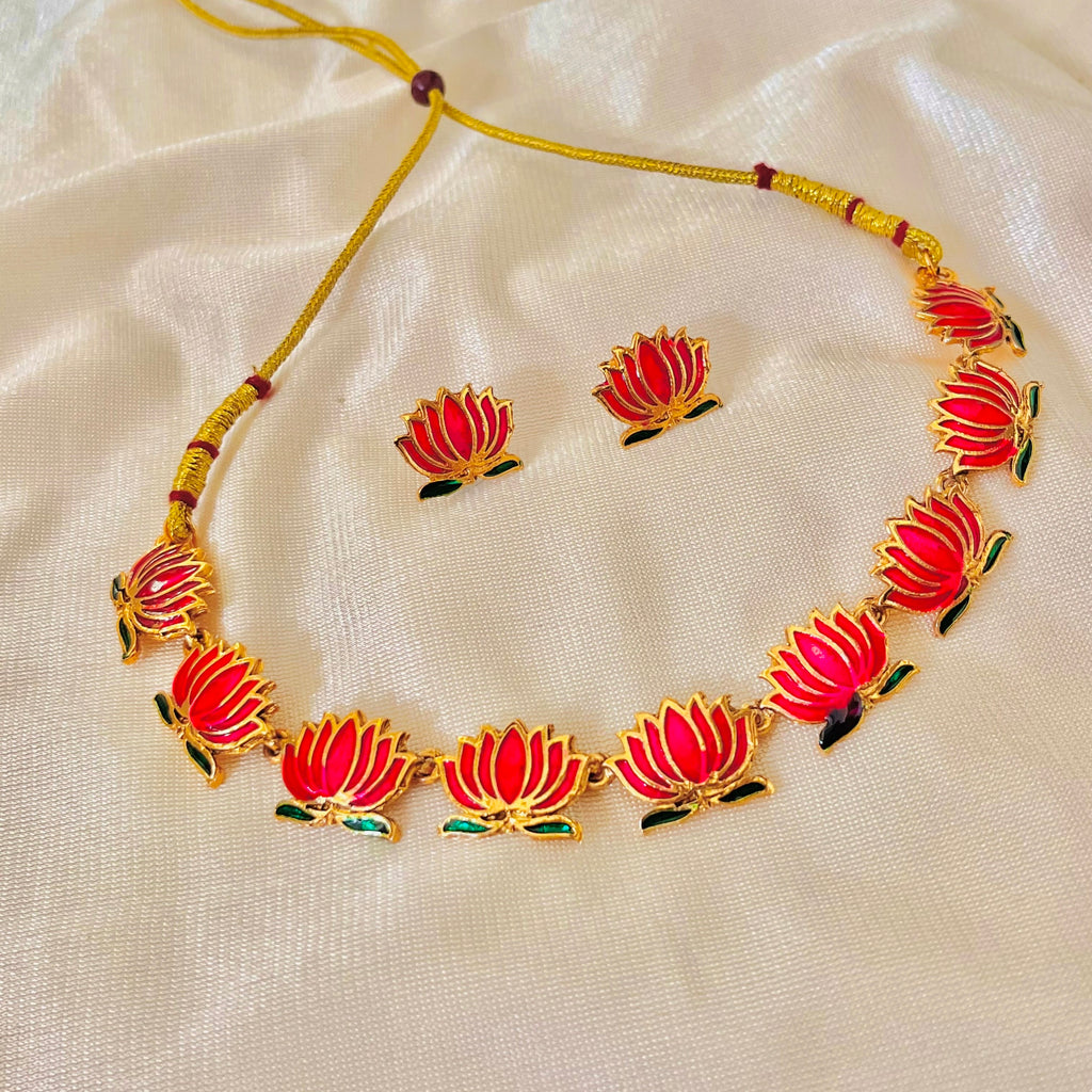 Lotus Necklace set