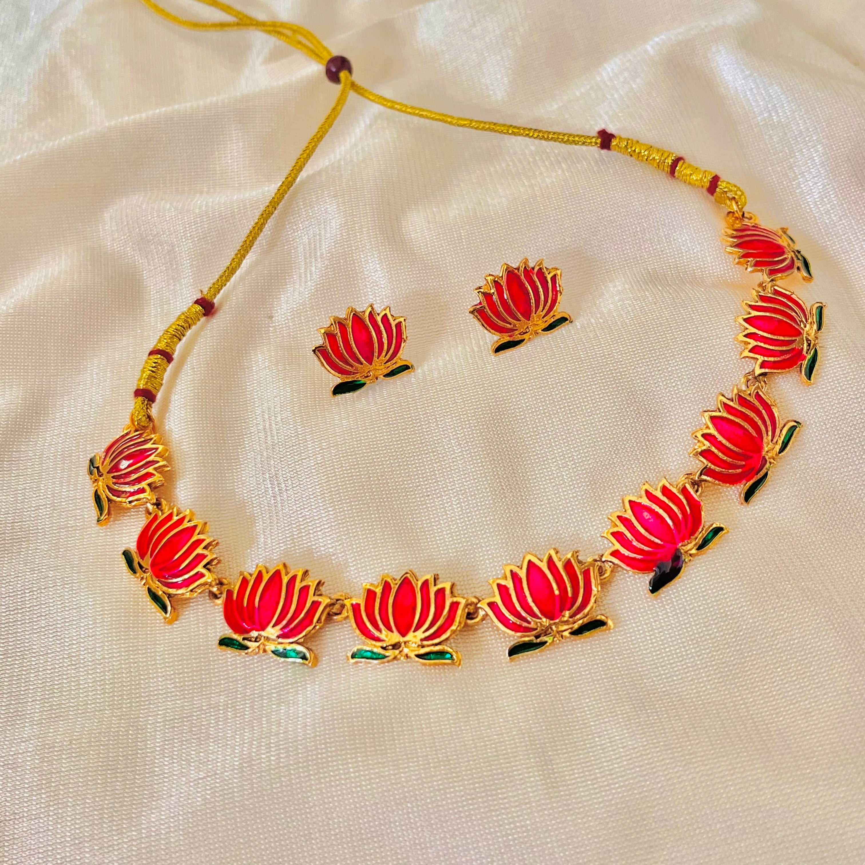 Lotus Necklace set