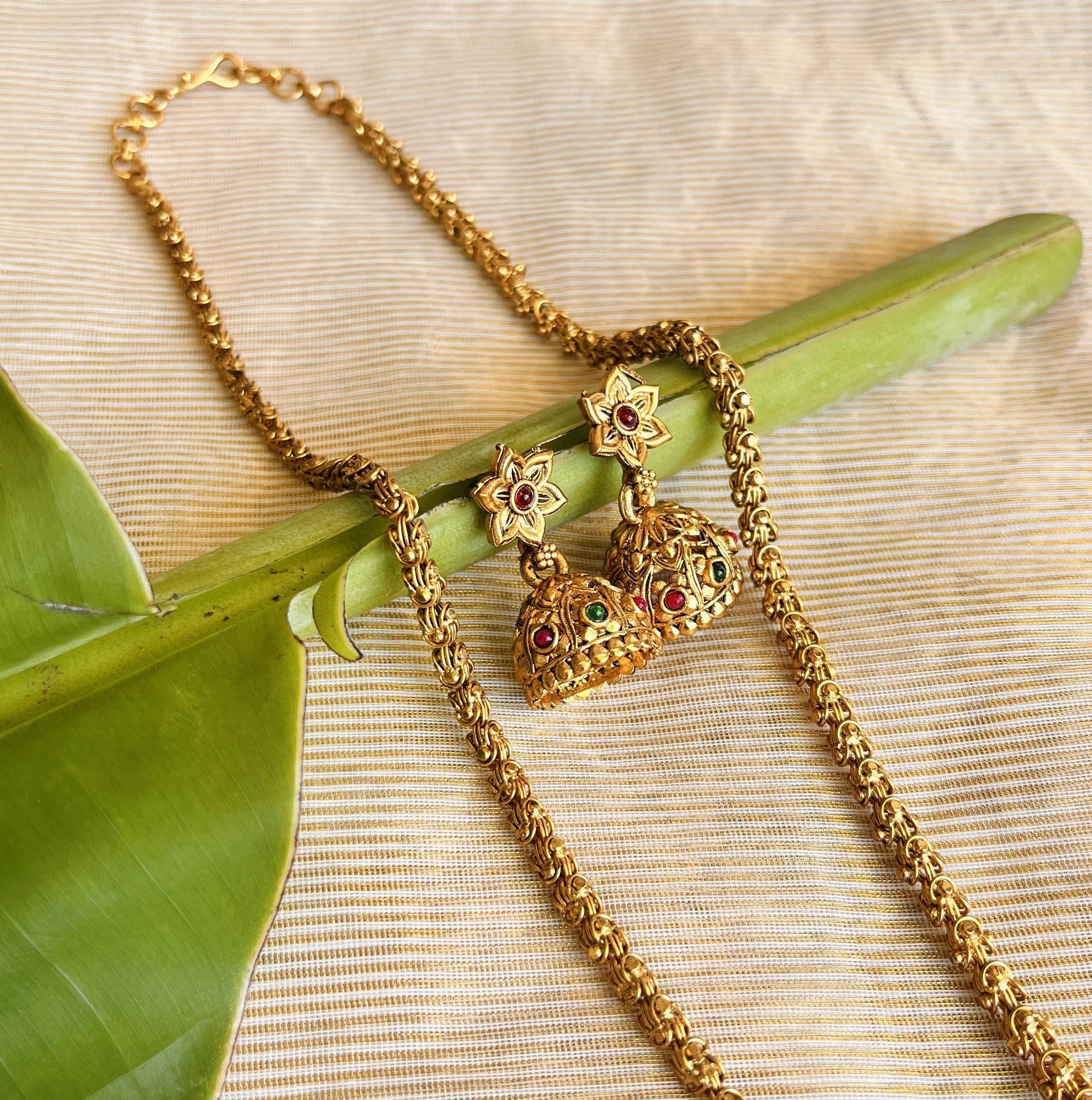 Antique Lakshmi Long Haram Set