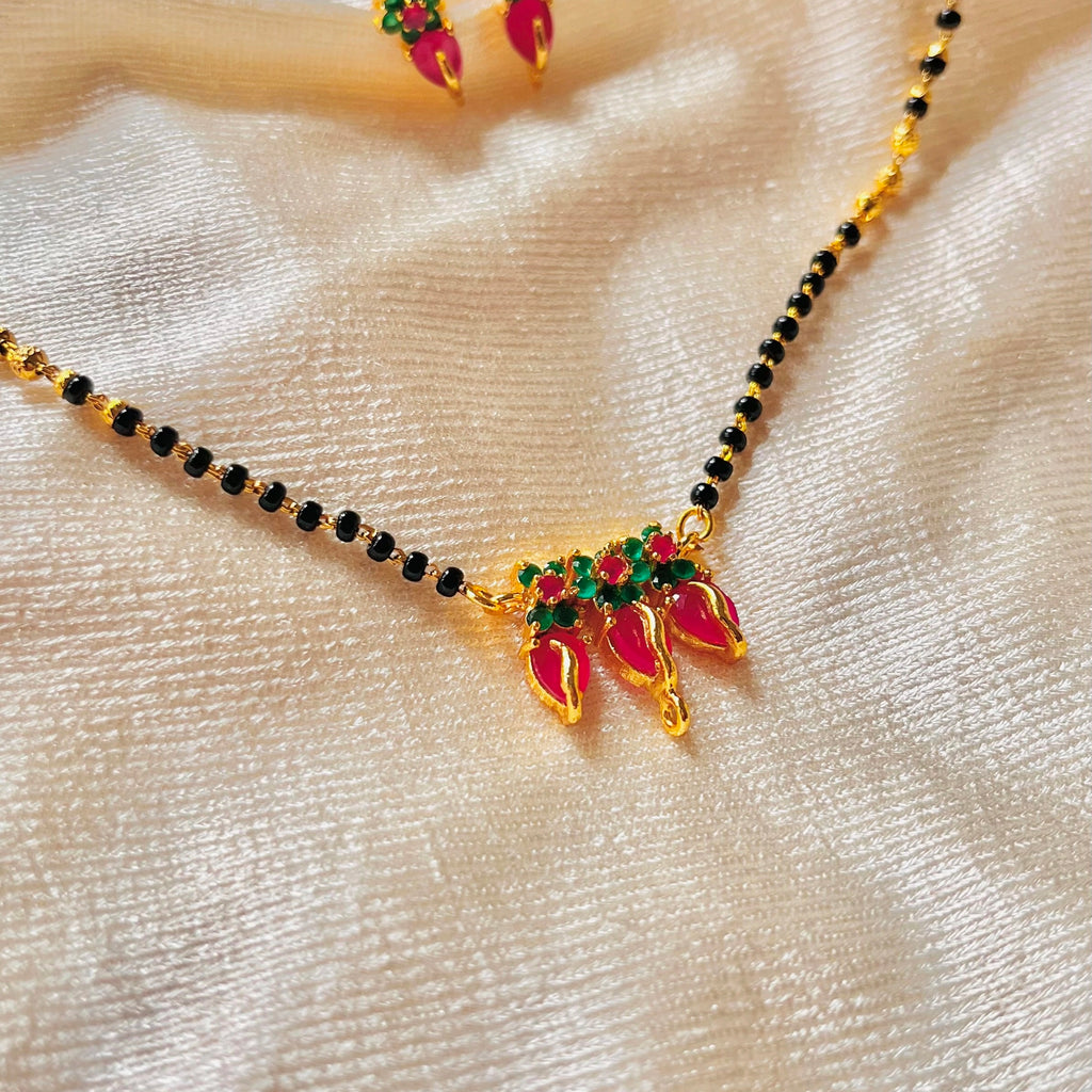 Mangalsutra floral set