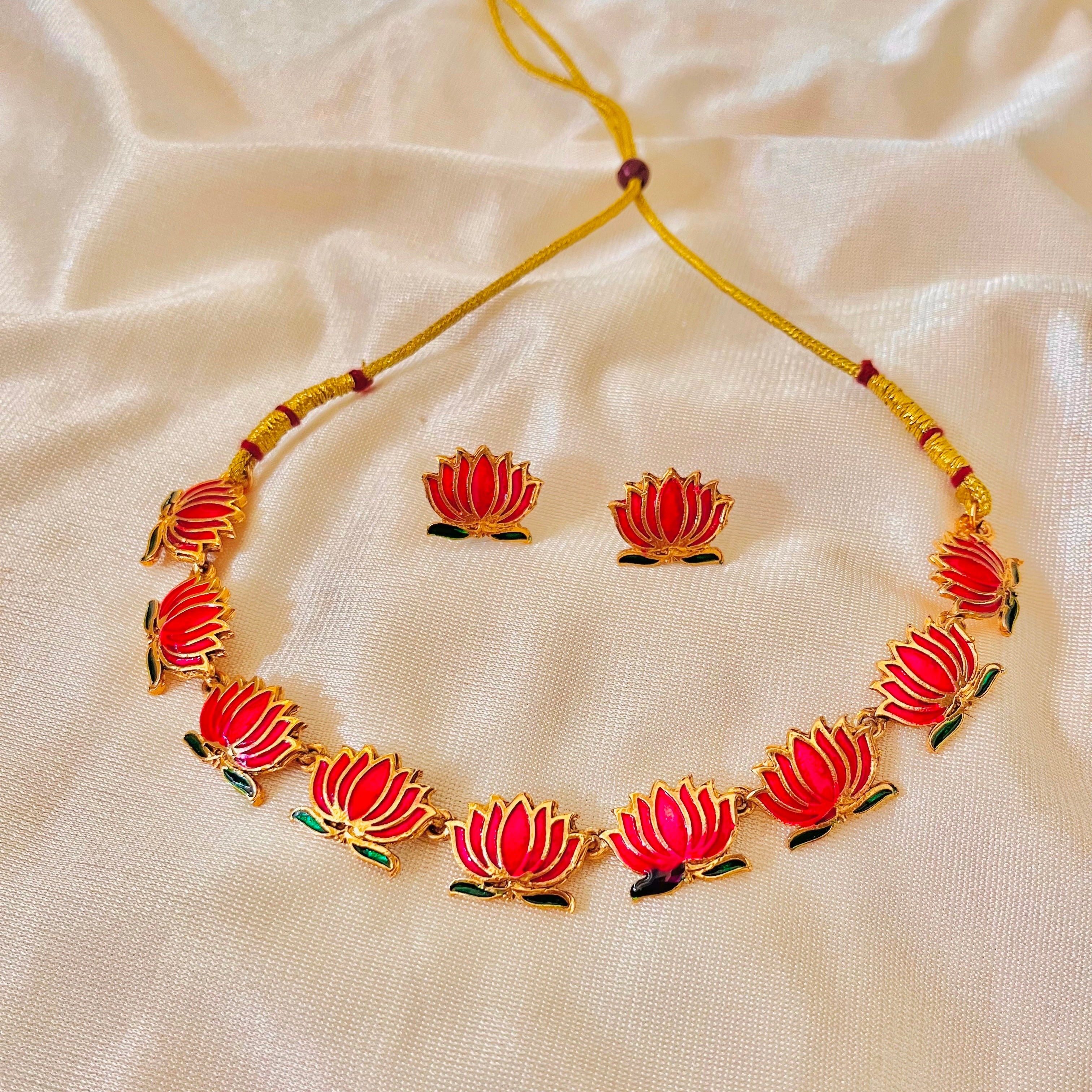 Lotus Necklace set