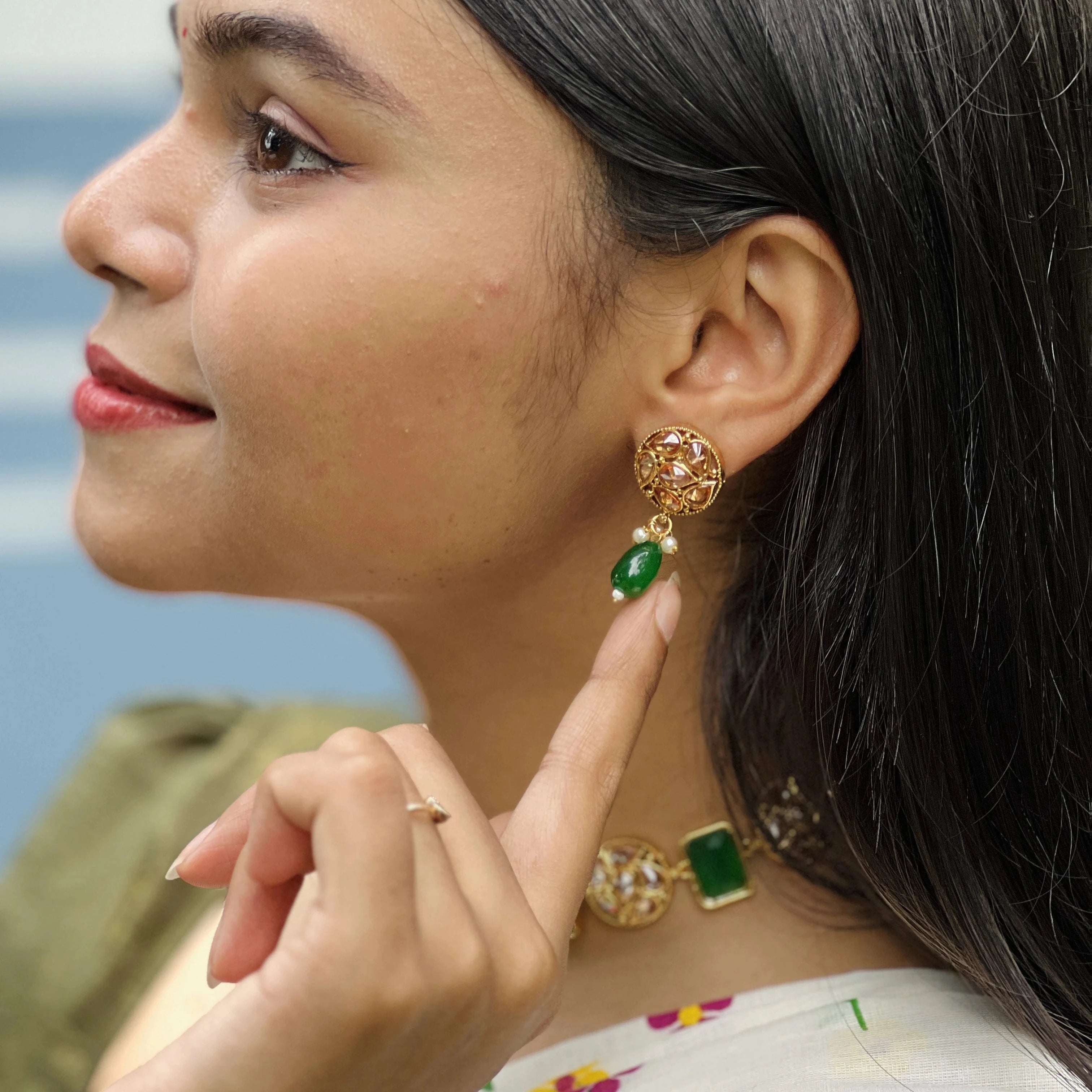 Emerald Rajkumari Set