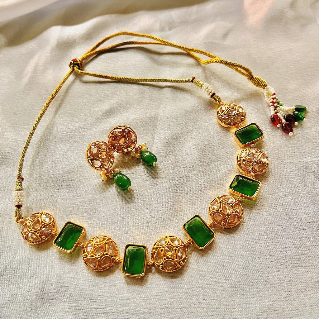 Emerald Rajkumari Set