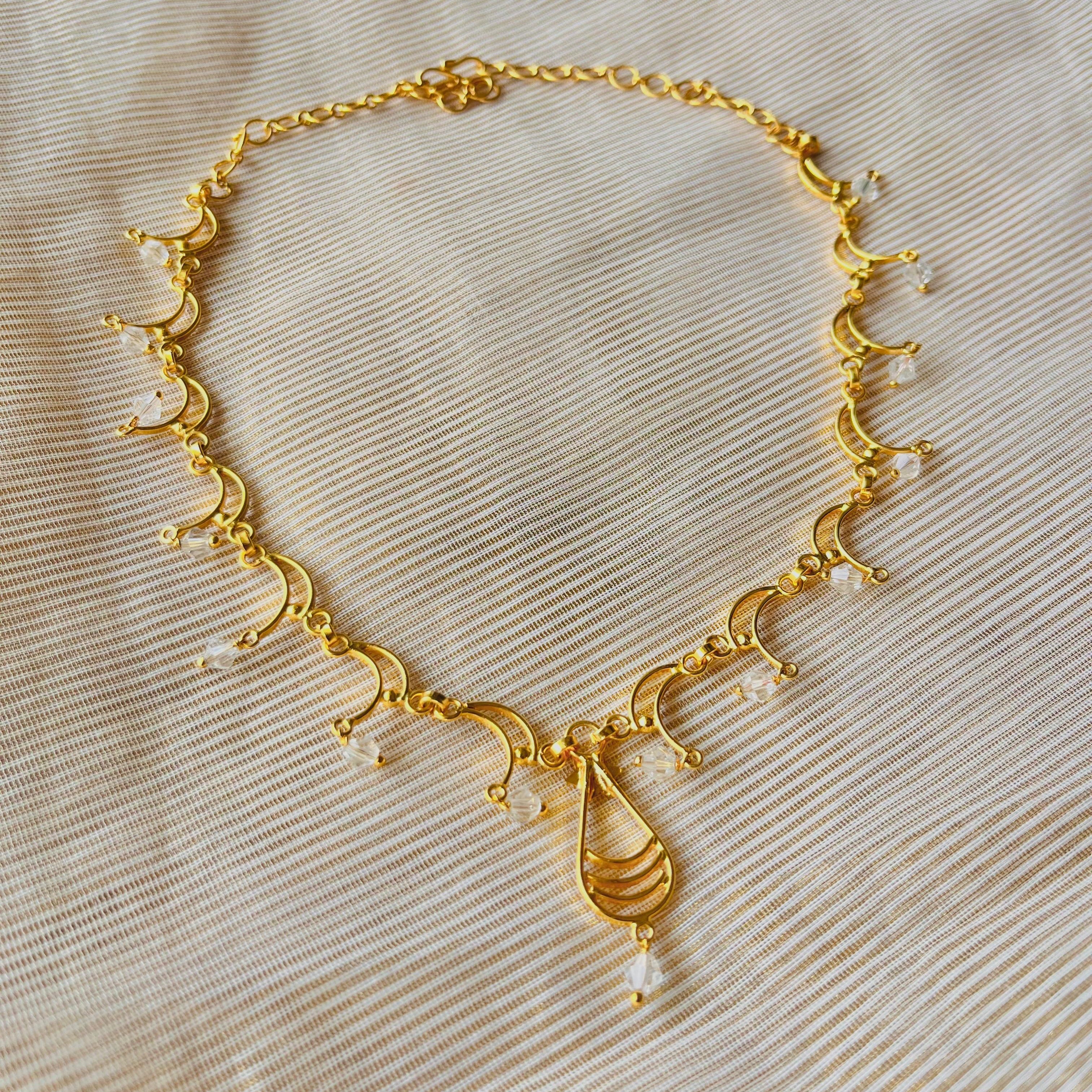 Crystal drop necklace