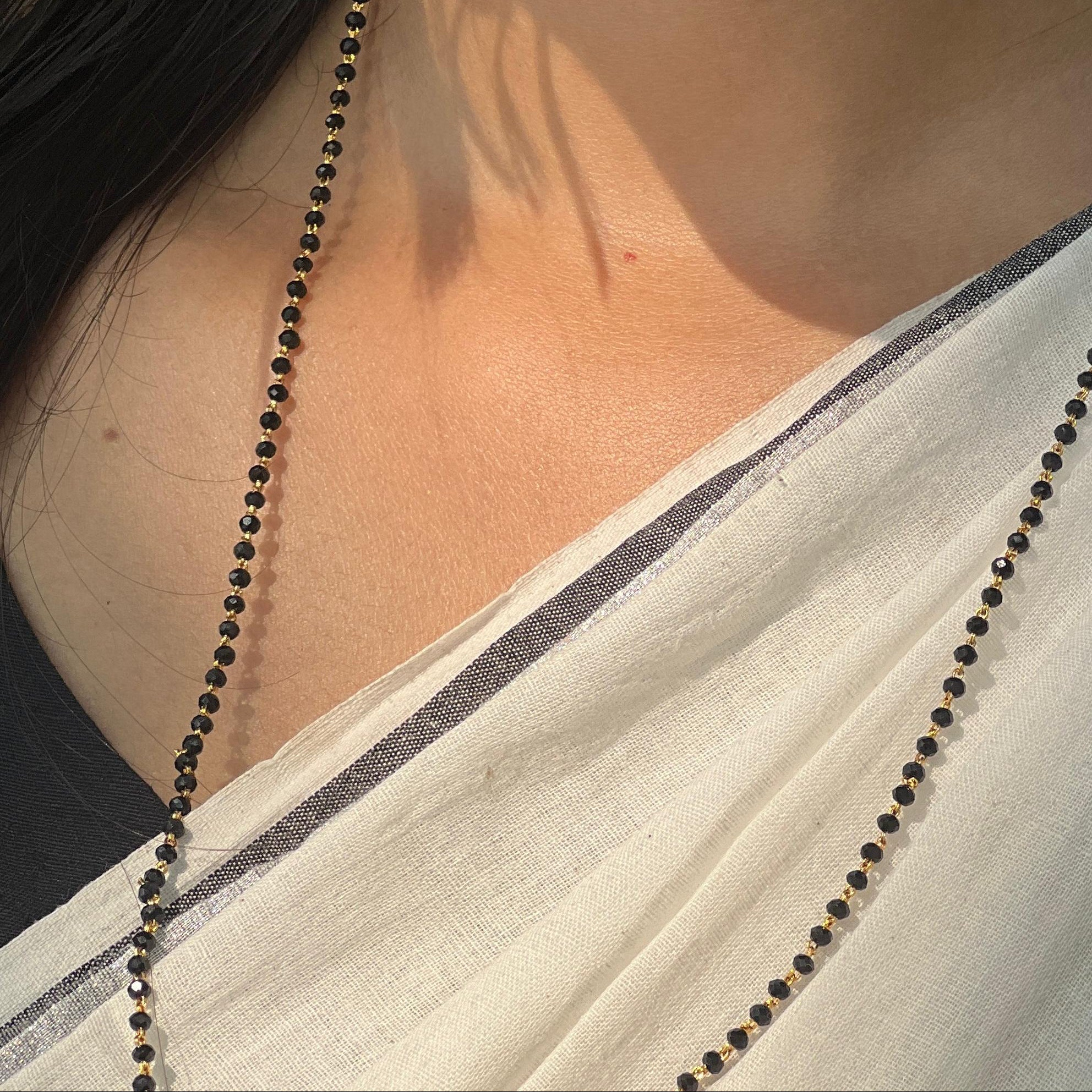 KarimaniMaala (Black Crystal Necklace)