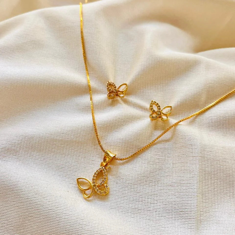 Butterfly Necklace Set