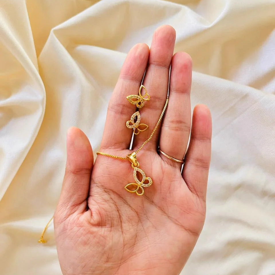 Butterfly Necklace Set